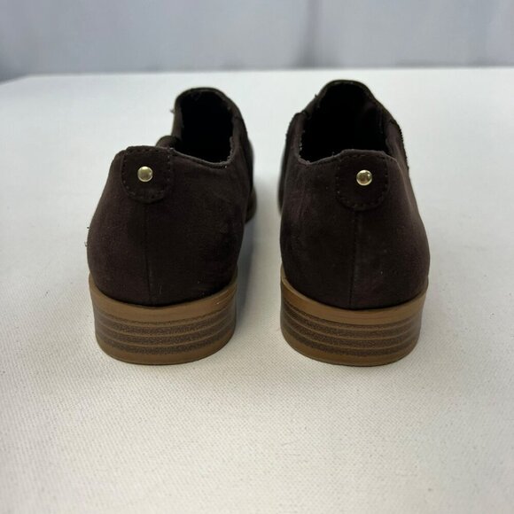 Christian Siriano Brown Pointed Toe Oxford Slip On Size 7 - Picture 6 of 9